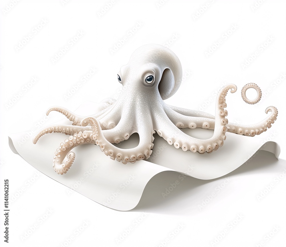 Obraz premium octopus isolated on white
