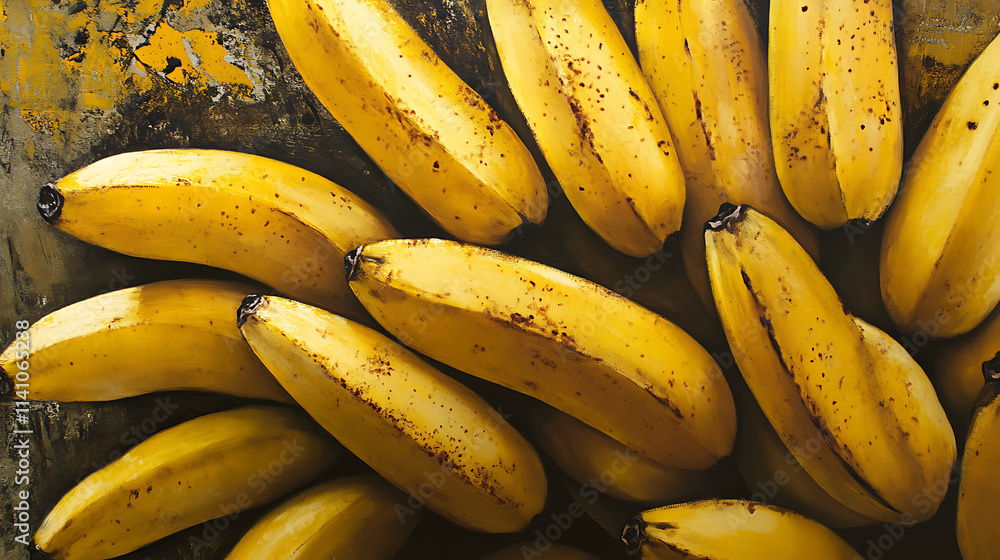 A pile of fresh bananas, close-up, background image wallpaper, ripe and yellow banana A pile of fresh bananas, close-up, background image wallpaper, ripe and yellow banana