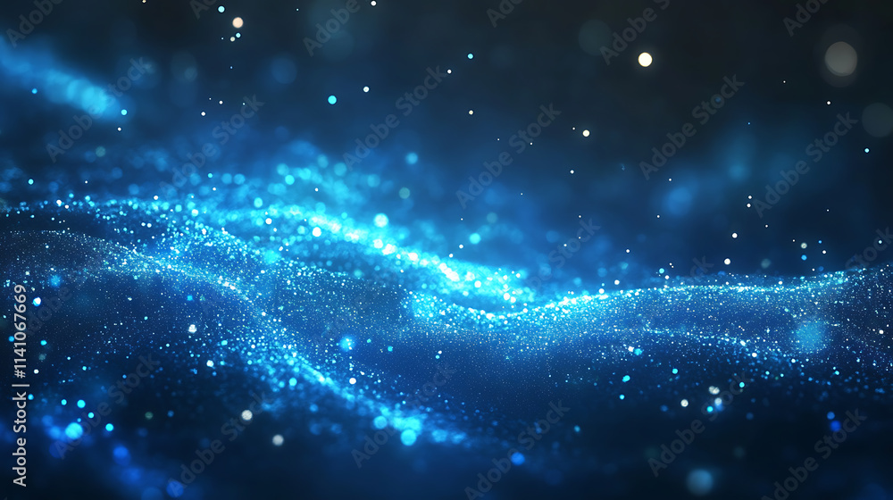 Abstract blue bokeh lights background ideal for festive and elegant designs Abstract blue bokeh lights background ideal for festive and elegant designs