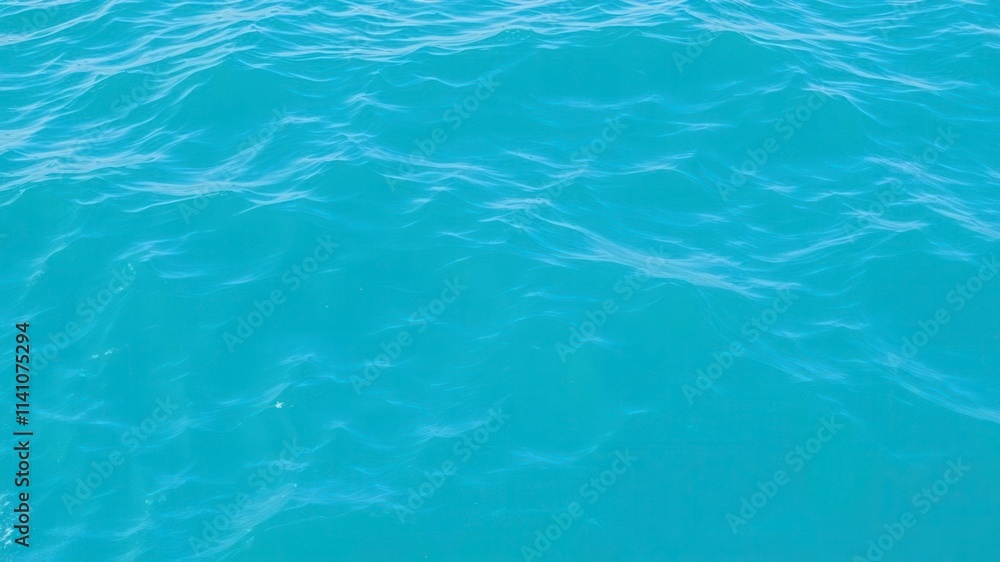 Blue water wave texture resembling a calm and serene ocean surface, aqua, motion, surface Blue water wave texture resembling a calm and serene ocean surface, aqua, motion, surface