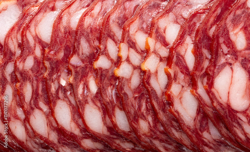 Obraz na płótnie Braunschweiger sausage slices
