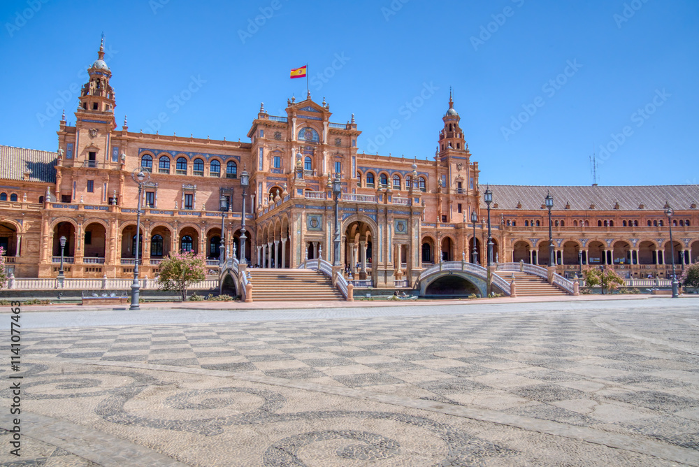 Obraz premium Plaza de Espana in Seville, Spain