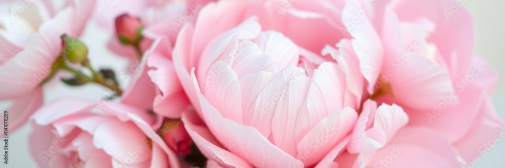 Pink peony flowers creating a soft and elegant background, floral, petal Pink peony flowers creating a soft and elegant background, floral, petal