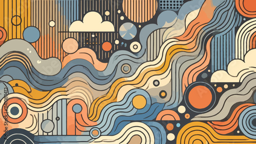 Simple, calming visuals, such as abstract patterns or gentle flows, are widely used in projects that focus on mental health, emotional balance, and visual comfort 