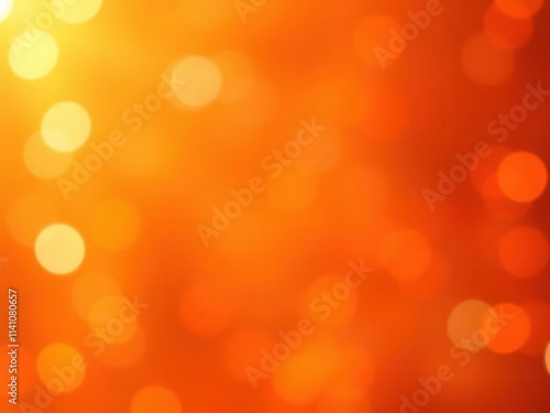 Abstract orange bokeh background with soft focus effect, bright, colorful