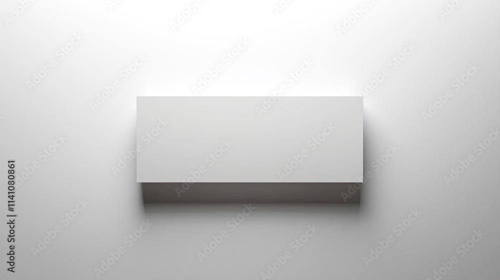 A minimalistic white box on a plain background, suggesting simplicity and potential. A minimalistic white box on a plain background, suggesting simplicity and potential.