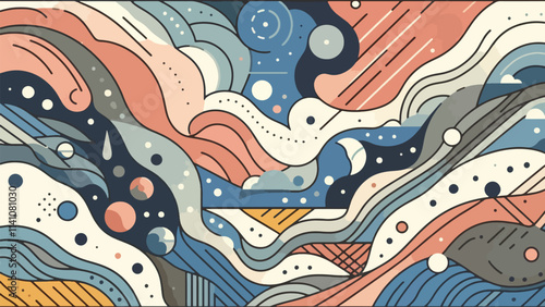 Simple, calming visuals, such as abstract patterns or gentle flows, are widely used in projects that focus on mental health, emotional balance, and visual comfort 