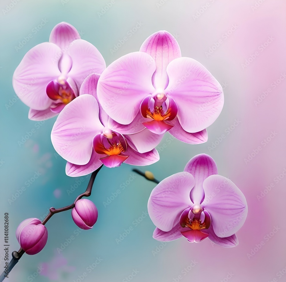 Obraz premium pink orchid flowers