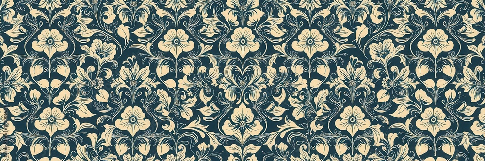 Intricately designed seamless damask wallpaper perfect for elegant home decor or background, pattern, floral, vintage Intricately designed seamless damask wallpaper perfect for elegant home decor or background, pattern, floral, vintage