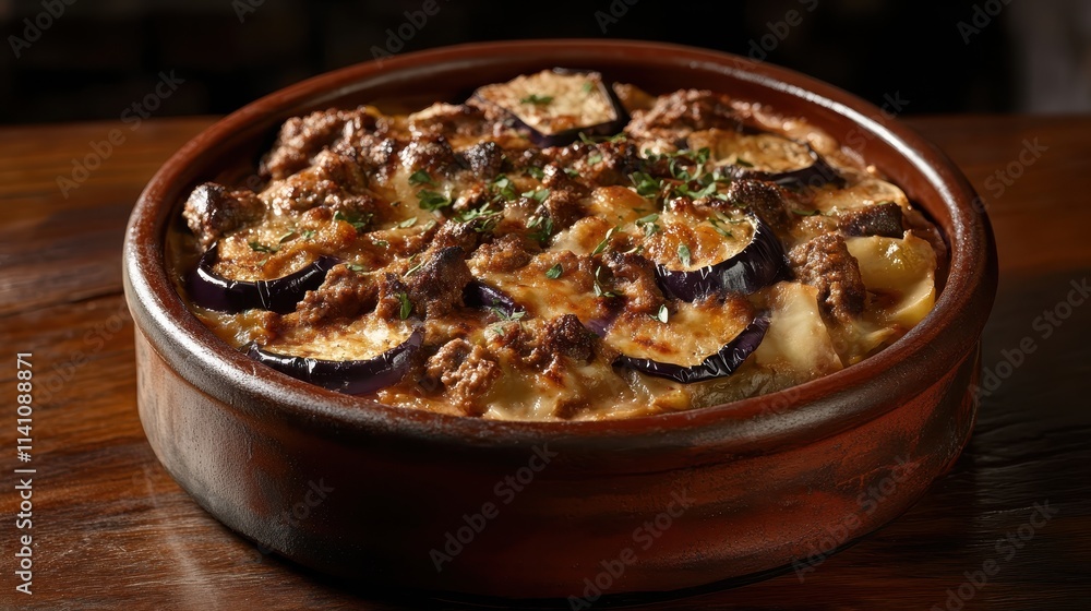 A bowl of food with meat and vegetables A bowl of food with meat and vegetables
