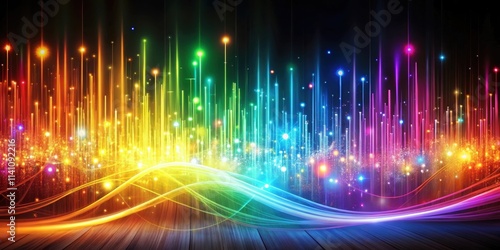Abstract background with colorful streams of light , abstract, background, streams, light, colors, vibrant, glowing, movement