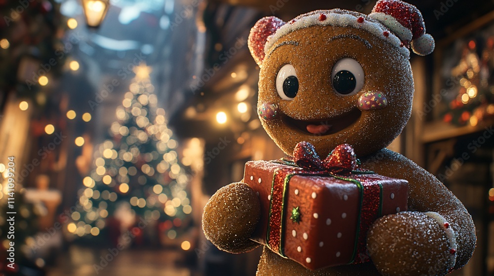 custom made wallpaper toronto digitalChristmas gingerbread character