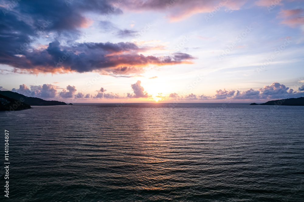 Aerial view sunset sky,Nature beautiful Light Sunset or sunrise over sea,Colorful dramatic majestic scenery sunset Sky with Amazing clouds and waves in sunset sky Aerial view sunset sky,Nature beautiful Light Sunset or sunrise over sea,Colorful dramatic majestic scenery sunset Sky with Amazing clouds and waves in sunset sky