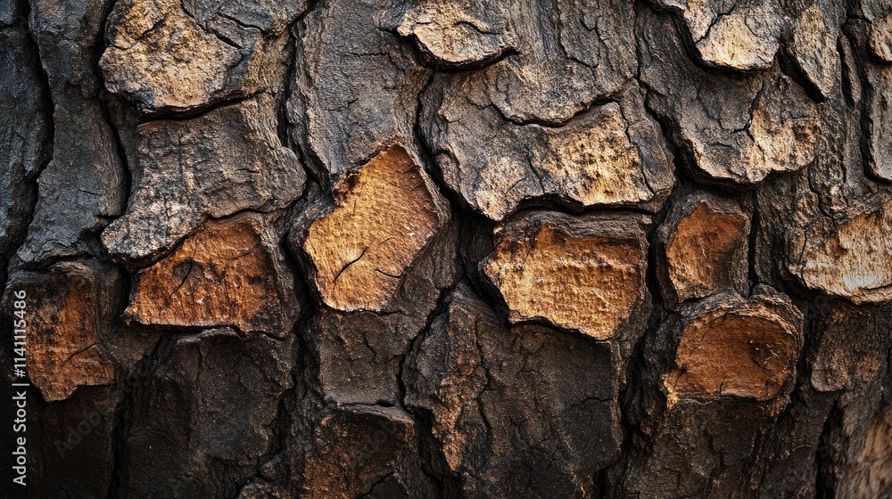 Intricate Texture: A Close-Up of Rugged Tree Bark Intricate Texture: A Close-Up of Rugged Tree Bark