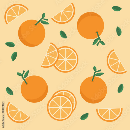 Orangen Muster - Orange