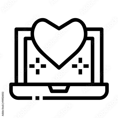 online charity Line Icon