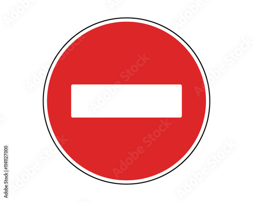No Entry Sign Vector Indicating Prohibition for All Vehicles, Perfect for Road Safety and Traffic Management, High-Quality Vector Stock Image Free Download No Entry Sign Vector Indicating Prohibition for All Vehicles, Perfect for Road Safety and Traffic Management, High-Quality Vector Stock Image - GFXLoad
