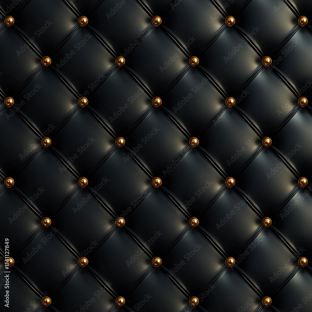 Fototapeta premium luxury dark background. Black leather texture for furniture