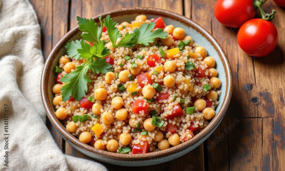 Vibrant quinoa salad with chickpeas Vibrant quinoa salad with chickpeas