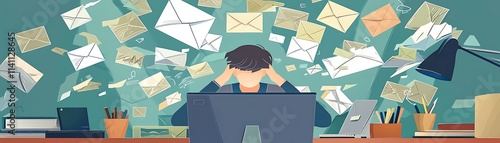 Struggling with inbox flooding managing spam emails in a digital workspace