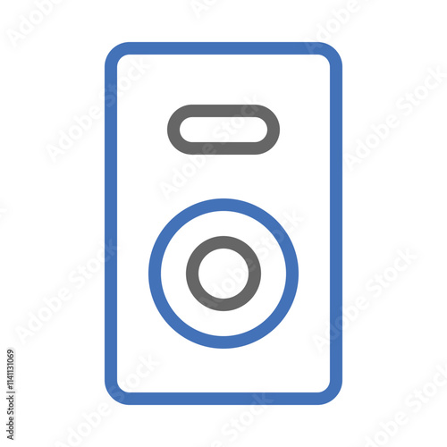 Speaker icon. Concept of music, sound, and audio.