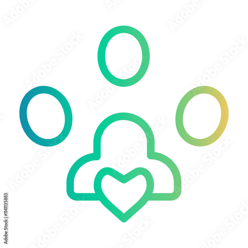 pet donation Line Gradient Icon