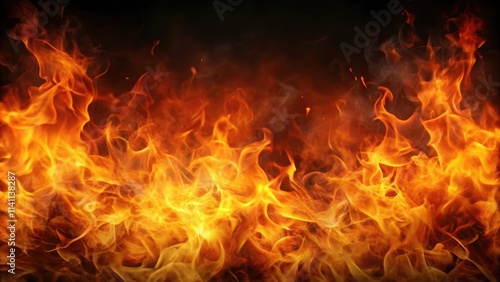 Fiery background with glowing orange and black textures, burning effect, hot flame , fire, flames, heat, blaze, inferno, hot