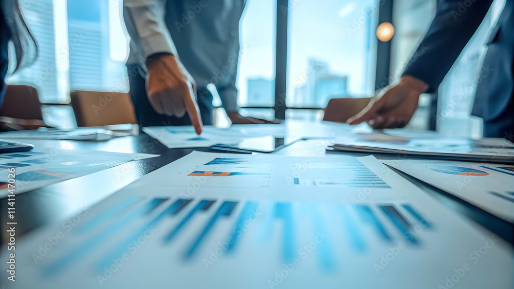 Elegant Business Meeting in Modern Office Space with Diverse Professionals Collaborating Elegant Business Meeting in Modern Office Space with Diverse Professionals Collaborating