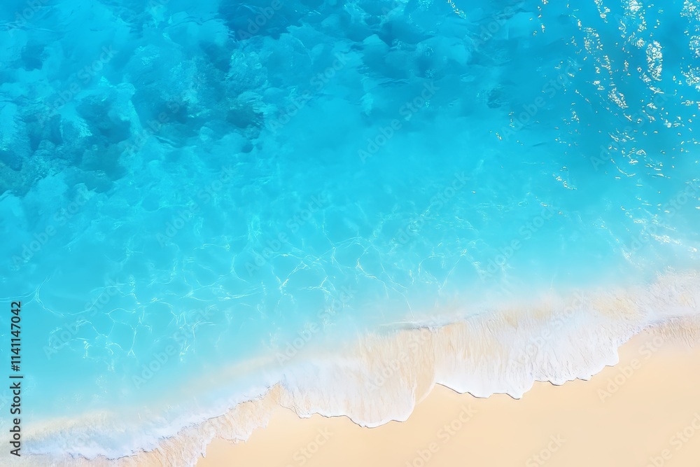The ocean is blue and the water is calm The ocean is blue and the water is calm