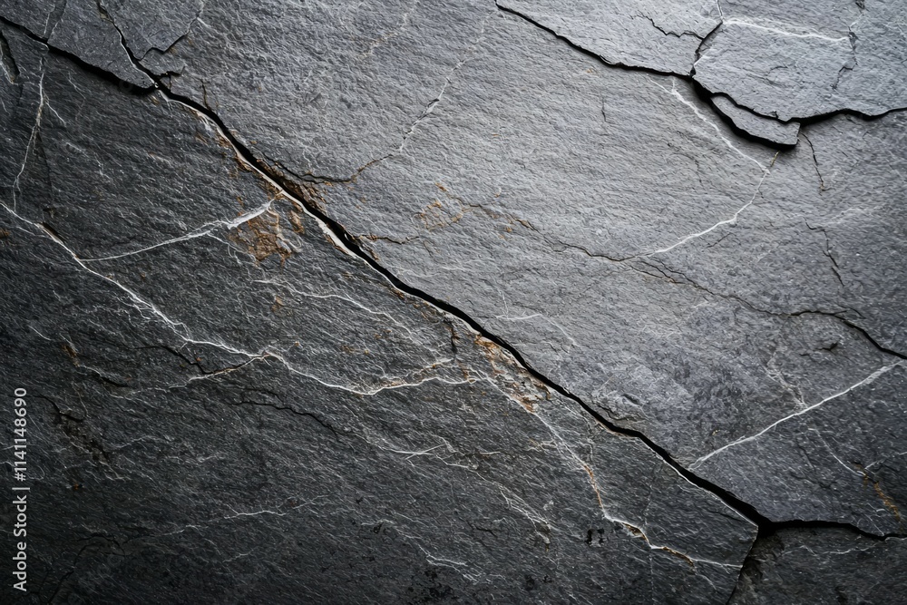 A rock with a crack in it A rock with a crack in it