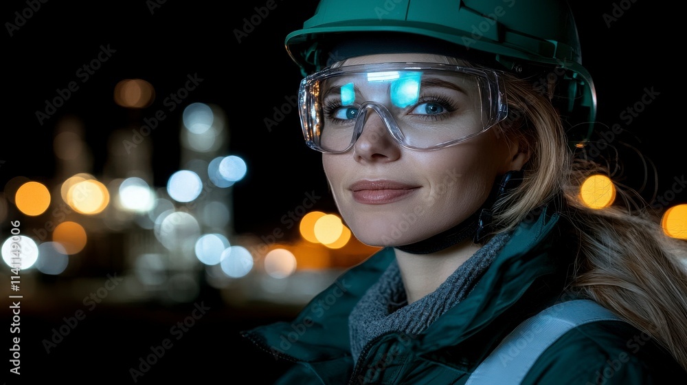Safety and technology merge in a double exposure image of an engineer in a helmet with an oil plant, symbolizing industrial and environmental collaboration. Safety and technology merge in a double exposure image of an engineer in a helmet with an oil plant, symbolizing industrial and environmental collaboration.