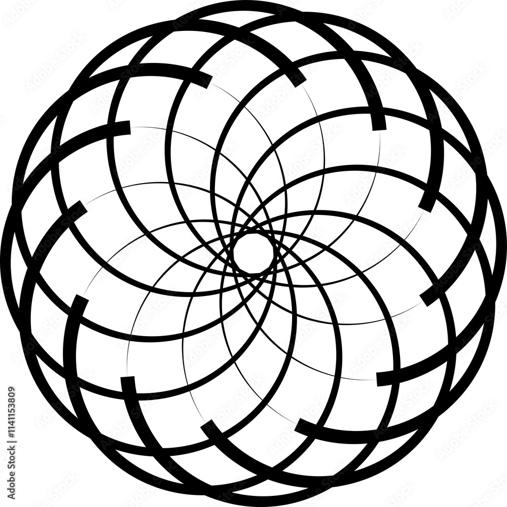 Obraz premium Circle overlapping infographic, also interlocked round simple style, diagram, web, data