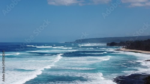 waves on the beach