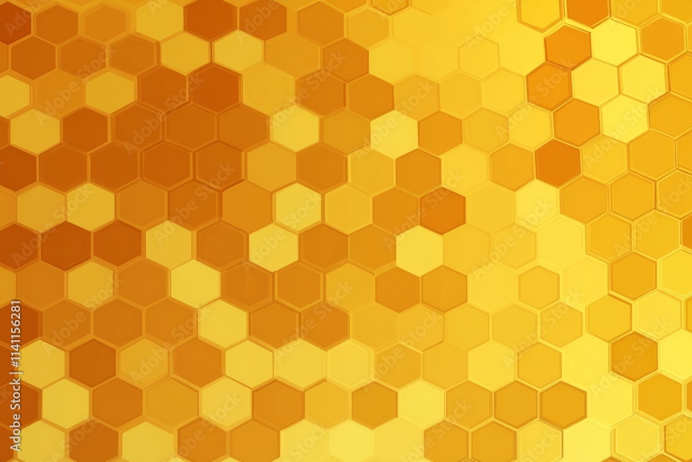 Vibrant honeycomb texture with golden yellow hexagonal pattern Vibrant honeycomb texture with golden yellow hexagonal pattern