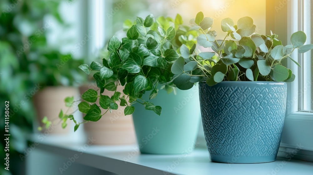 A sleek, modern podium in soft pastel hues, decorated with an assortment of green leaves like ivy and eucalyptus, placed against a light and clean background. A sleek, modern podium in soft pastel hues, decorated with an assortment of green leaves like ivy and eucalyptus, placed against a light and clean background.