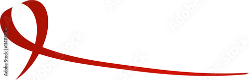 Red ribbon. Decoration for holiday, new year Free Download Red ribbon. Decoration for holiday, new year - GFXLoad
