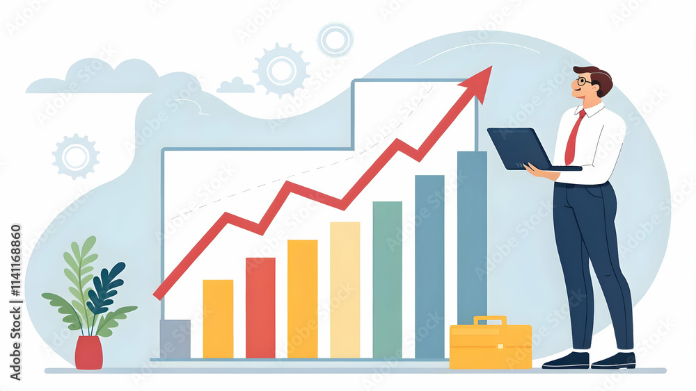 growth hormone and recovery and performance concept as Business leader recovering market performance charts using growth hormone analogy for corporate rejuvenation. in Photo Stock Concept and empty growth hormone and recovery and performance concept as Business leader recovering market performance charts using growth hormone analogy for corporate rejuvenation. in Photo Stock Concept and empty