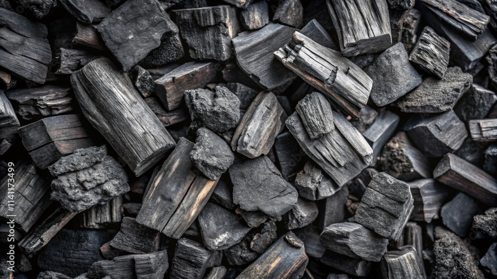 Background texture of many black charcoal pieces, charcoal, black, texture, abstract, background, art supplies, artistic Background texture of many black charcoal pieces, charcoal, black, texture, abstract, background, art supplies, artistic