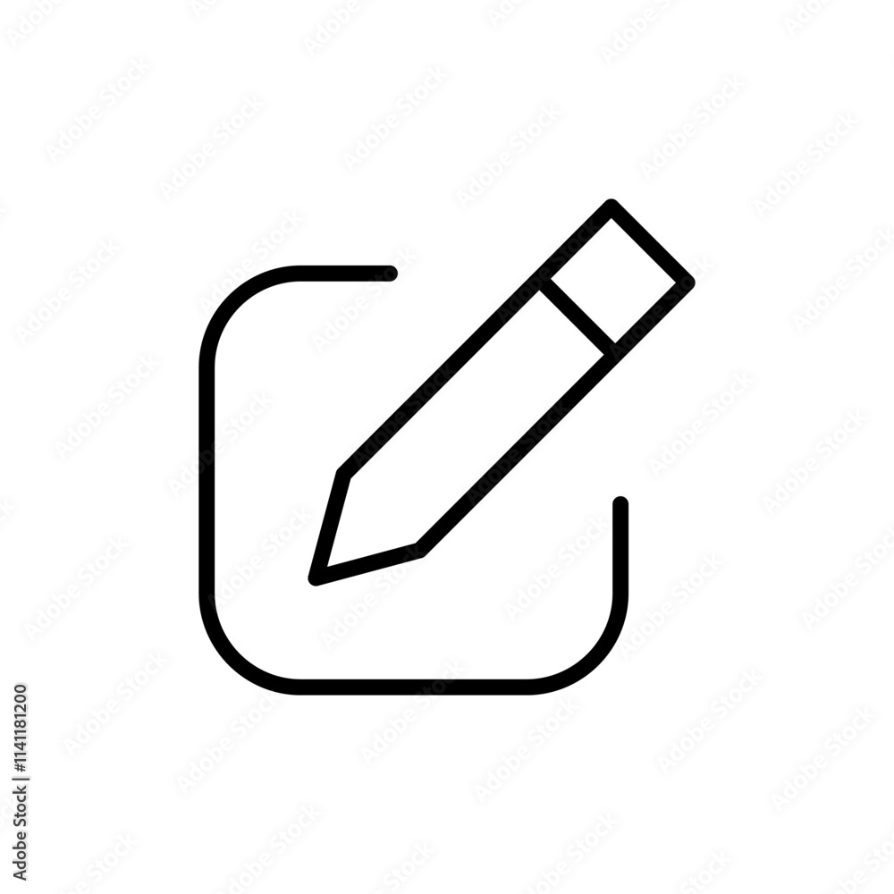 Edit icon vector. edit document sign and symbol. edit text icon. pencil. sign up Edit icon vector. edit document sign and symbol. edit text icon. pencil. sign up