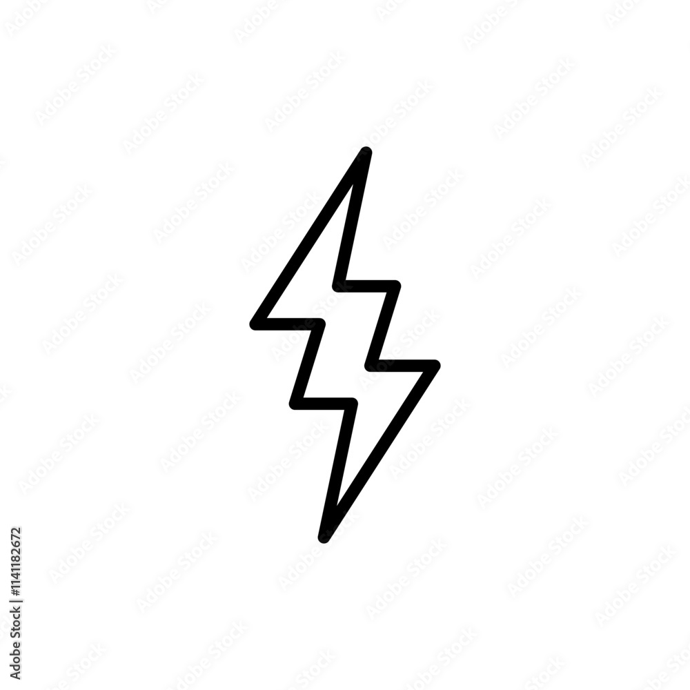 Lightning icon vector. electric sign and symbol. power icon. energy sign Lightning icon vector. electric sign and symbol. power icon. energy sign