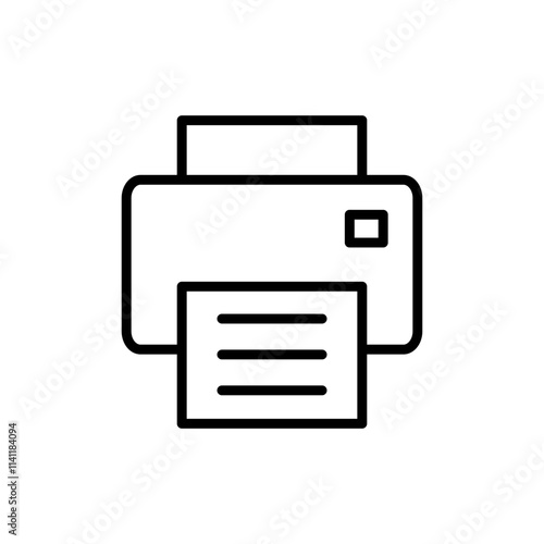 Print icon vector. printer sign and symbol