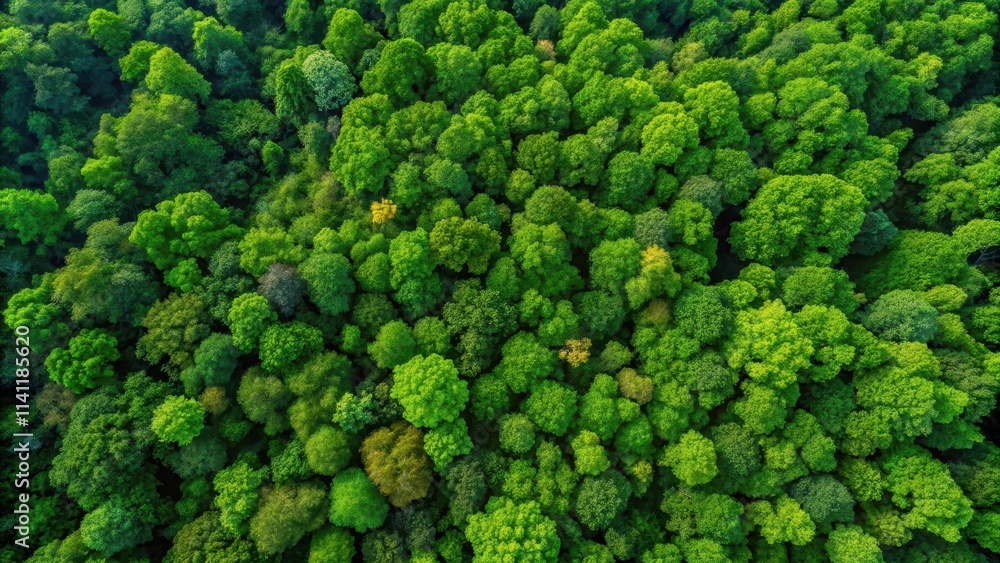 Top view of lush green forest trees, ideal for promoting carbon neutrality and net zero emissions , trees Top view of lush green forest trees, ideal for promoting carbon neutrality and net zero emissions , trees