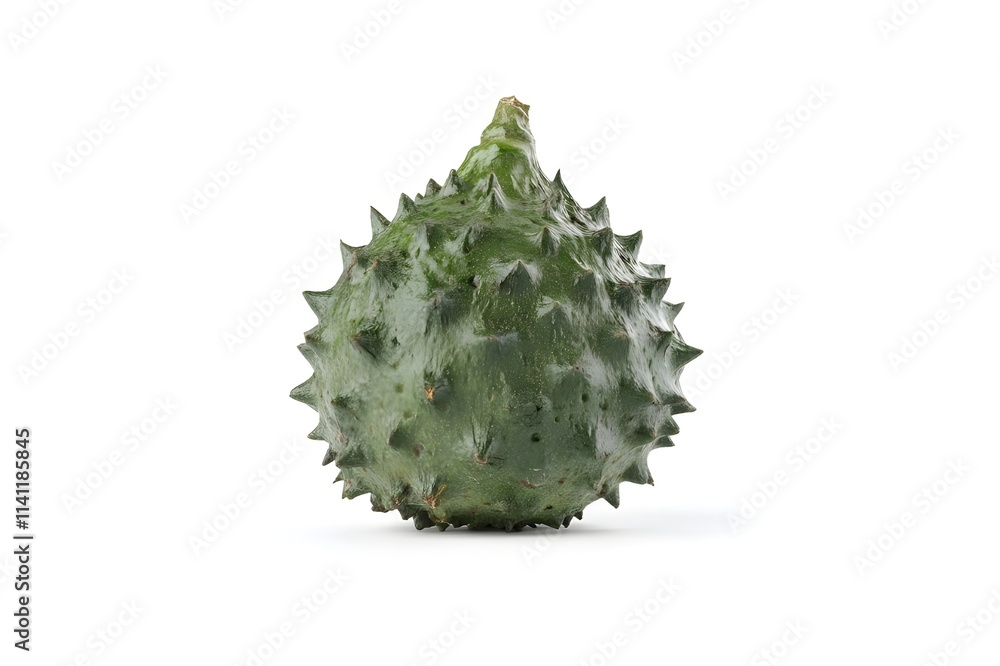 Soursop Isolated on White Background. Soursop Isolated on White Background.