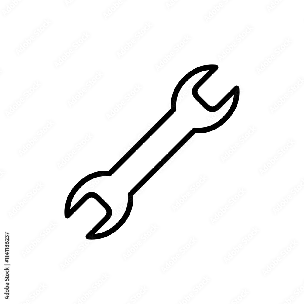Wrench icon vector. repair icon. tools sign and symbol Wrench icon vector. repair icon. tools sign and symbol