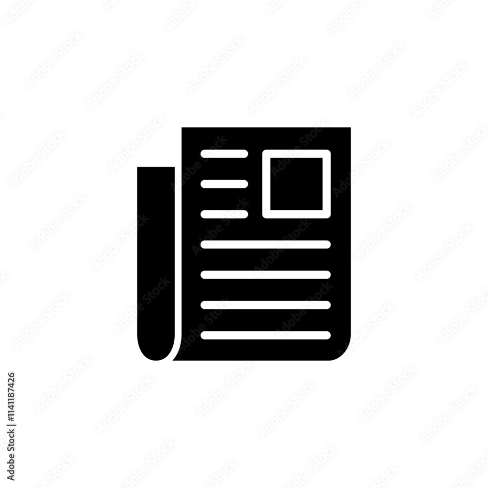 Newspaper icon logo design. news paper sign and symbolign Newspaper icon logo design. news paper sign and symbolign