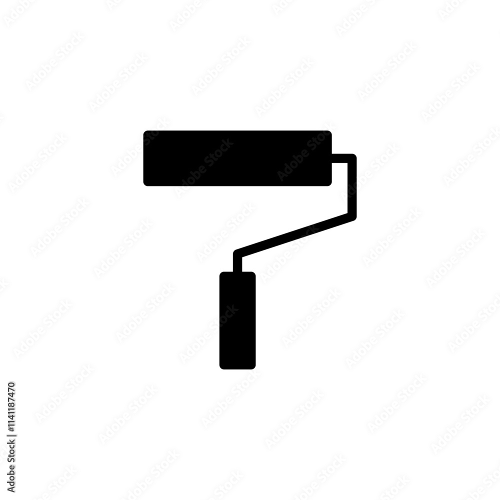 Paint icon logo design. paint brush sign and symbol. paint roller icon vector Paint icon logo design. paint brush sign and symbol. paint roller icon vector