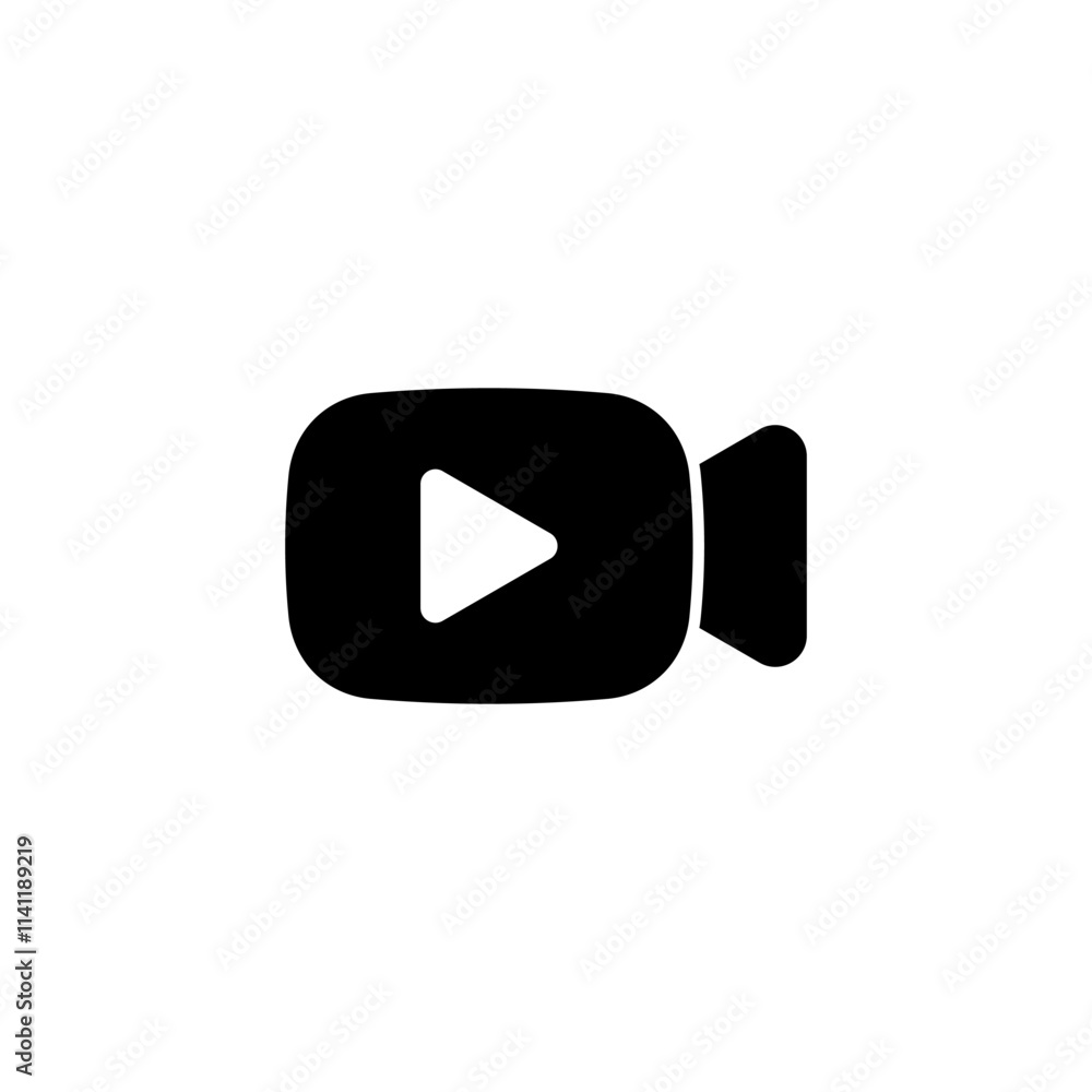 Video icon logo design. video camera sign and symbol. movie sign. cinema Video icon logo design. video camera sign and symbol. movie sign. cinema