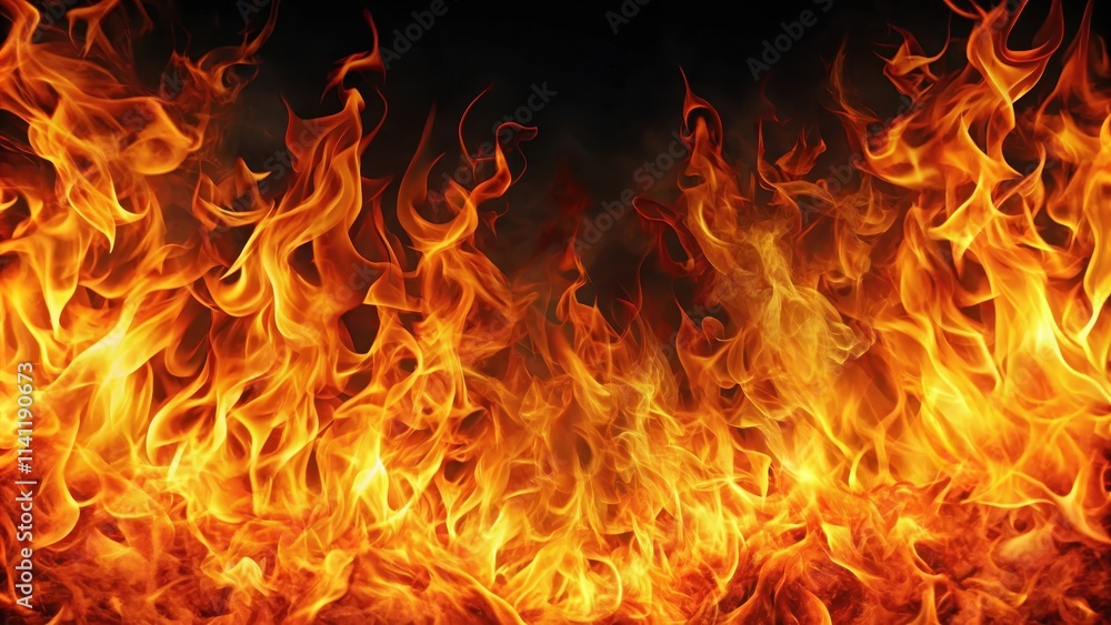 Abstract background of fiery flames with space for text, fire, hot, heat, abstract, inferno, blazing, fiery, orange, red Abstract background of fiery flames with space for text, fire, hot, heat, abstract, inferno, blazing, fiery, orange, red