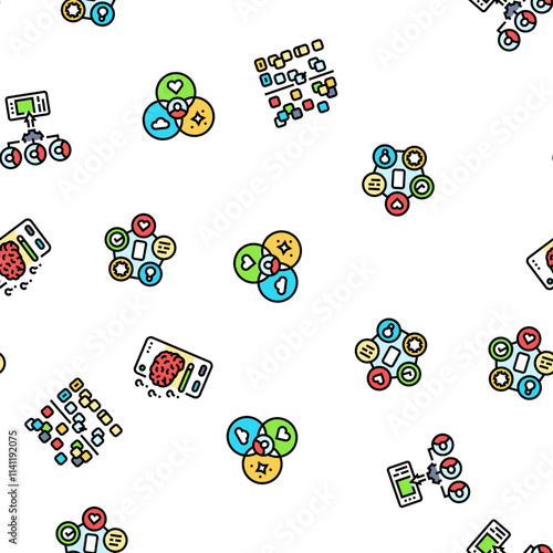 ui ux digital develop code app vector seamless pattern thin line illustration