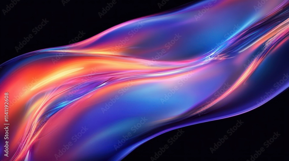 Dynamic Abstract Fluid Wave Design Colorful Iridescent 3D Background Dynamic Abstract Fluid Wave Design Colorful Iridescent 3D Background